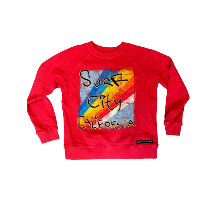 california vintage Spray M Sweatshirt Pocket