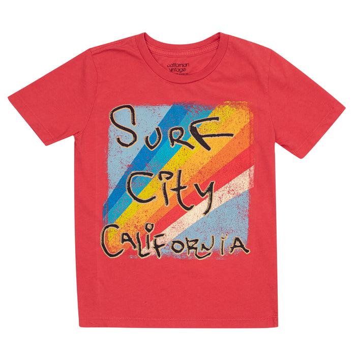 california vintage Spray M T-shirt Red Red
