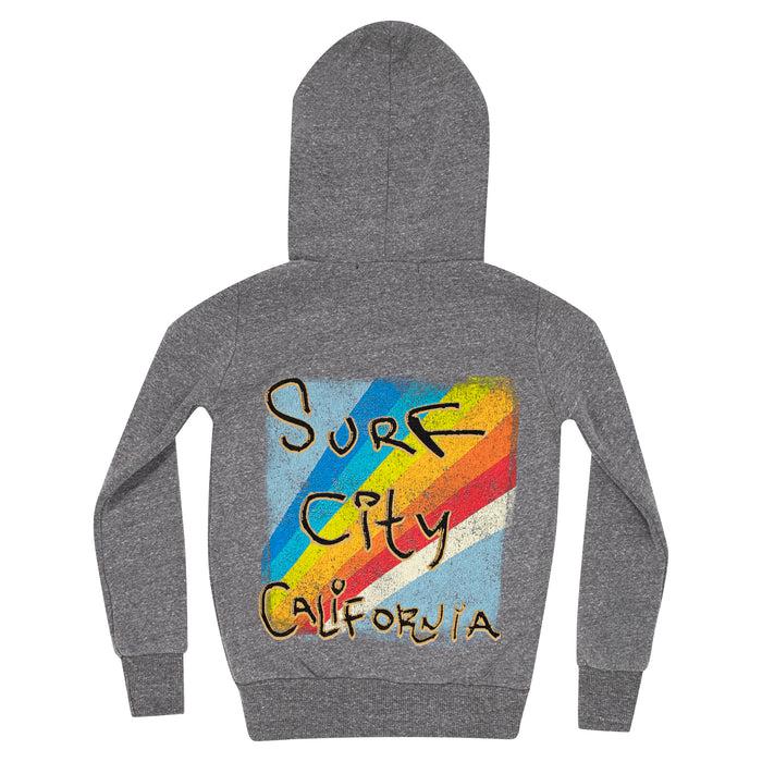 california vintage Spray M Zip up hoodie Hgrey