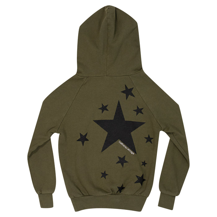 california vintage Stars Hoodie Army Army