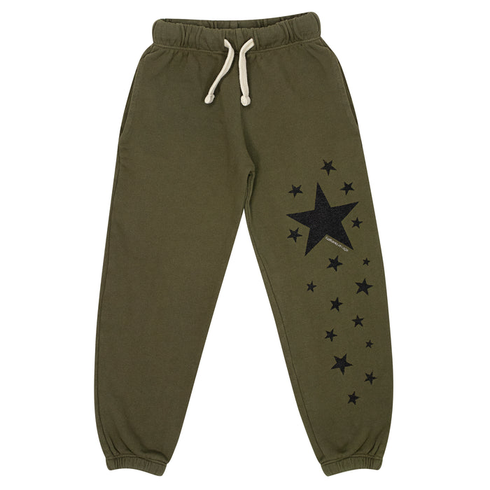 california vintage Stars Sweatpants Army Army