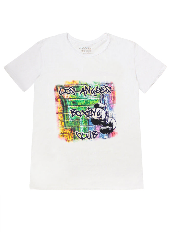 california vintage Streetart Tee White White