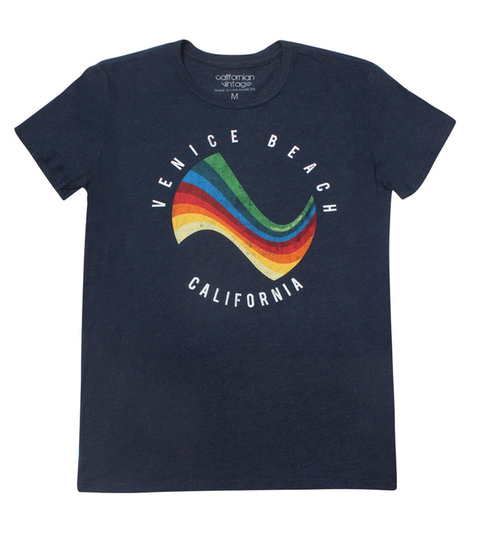 California Vintage Surf Crew Tee Midnight