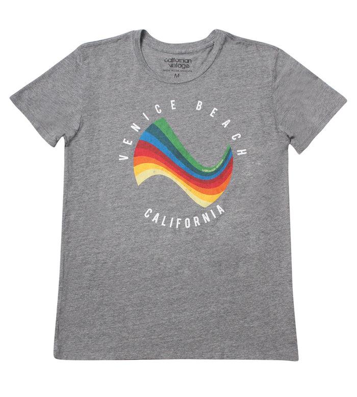 California Vintage Surf Tee Charcoal