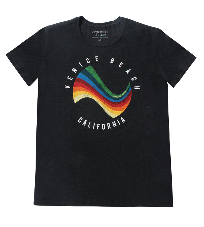california vintage Surf Tee Charcoal