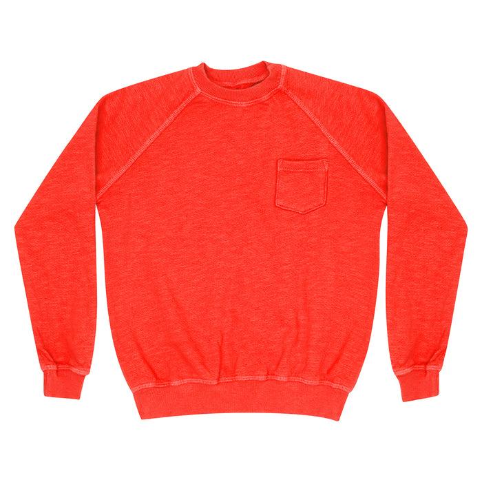 california vintage Sweatshirt pocket red