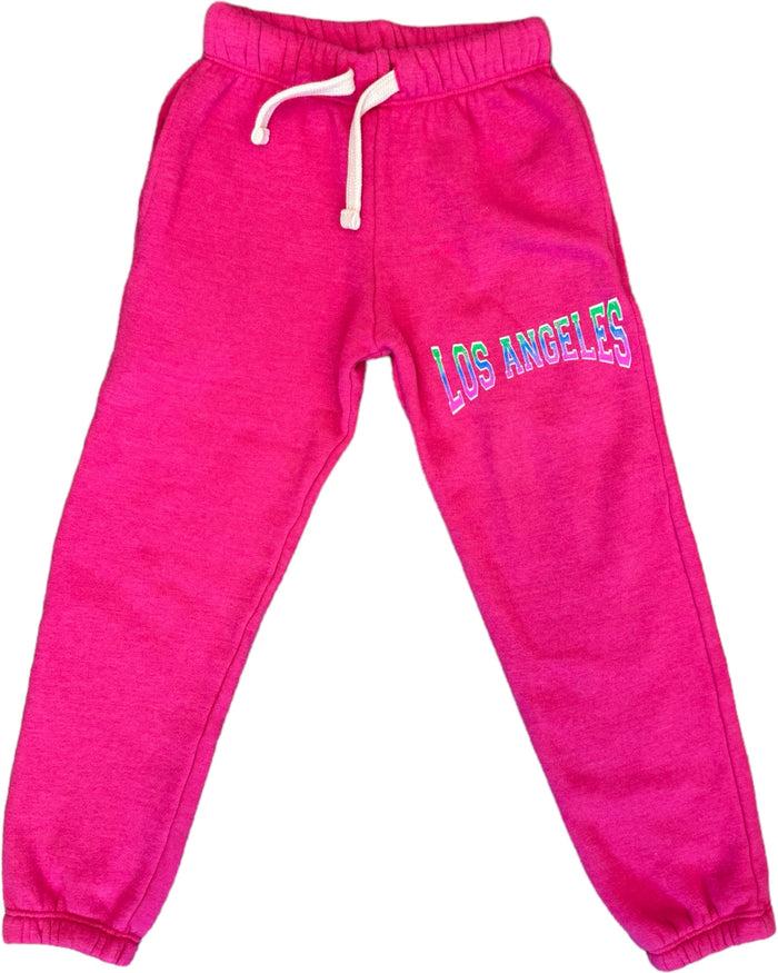 california vintage Varsity W Sweatpants Fushia