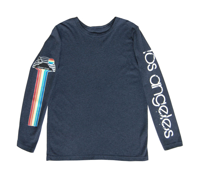 california vintage Waterfall LS Tee Midnight