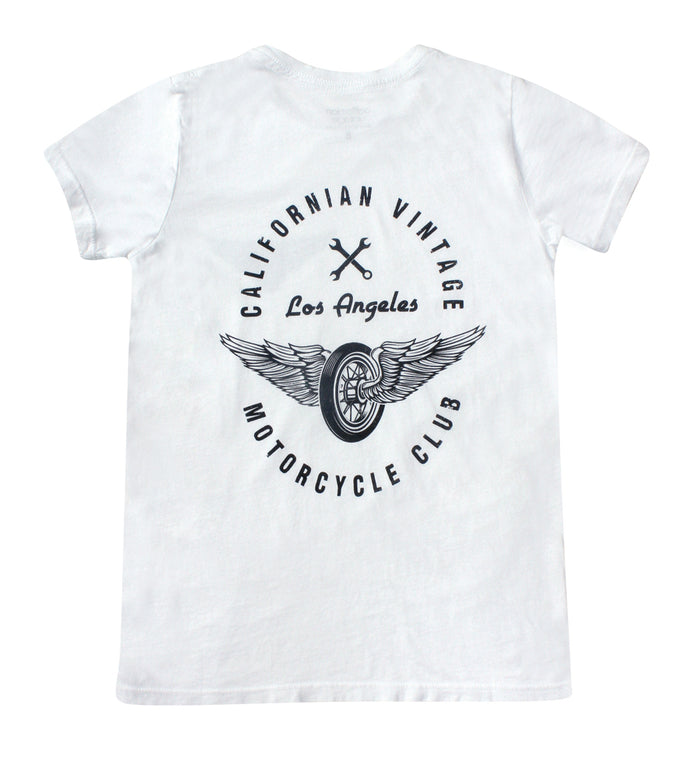 California Vintage White Wings Tee White