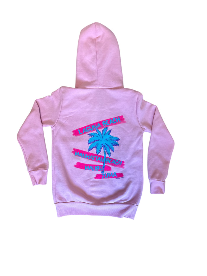 california vintage Zuma Beach W Zip Up Hoodie