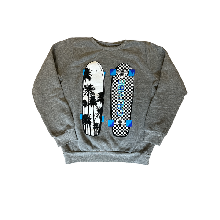 california vintage Calivibes Sweatshirt Heather Grey