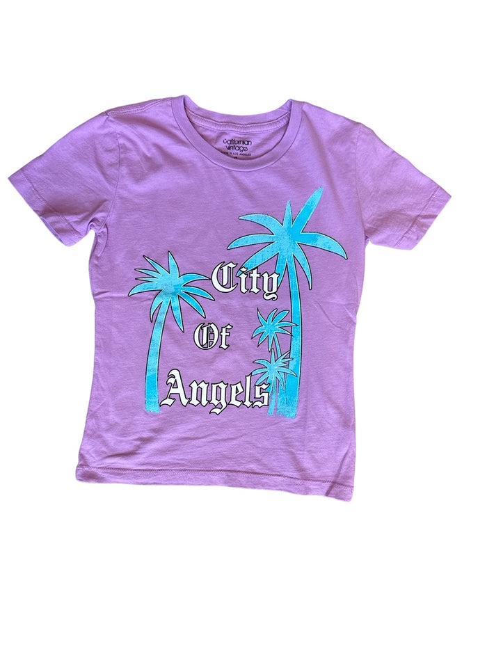 california vintage City of Angels W Tee Lilac Lilac