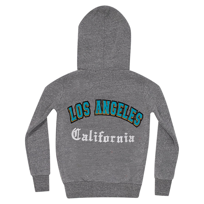 california vintage Letterman M Zip Up Hoodie Hgrey Heather grey