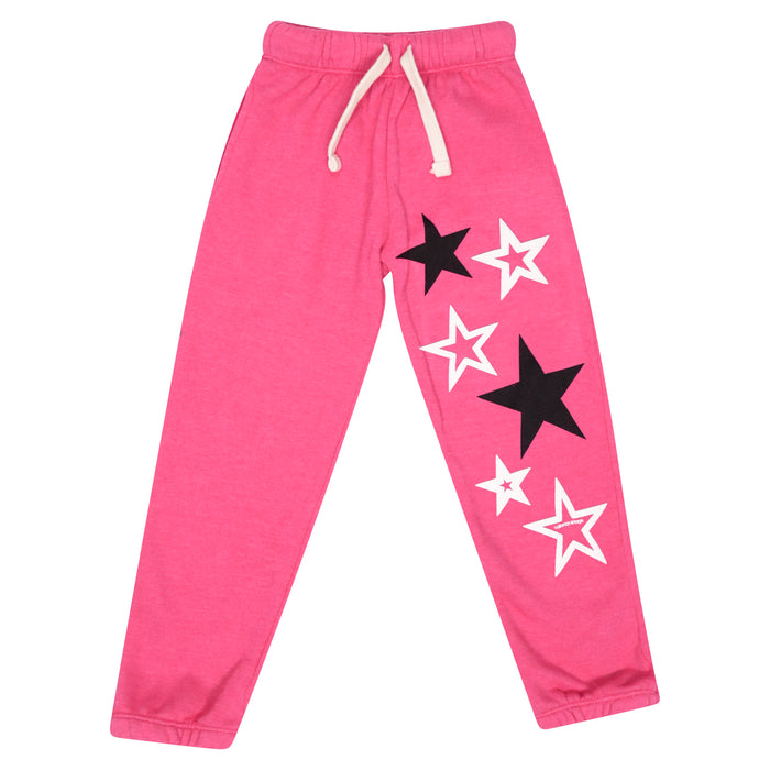california vintage Neon Stars Sweatpants Fushia Fushia