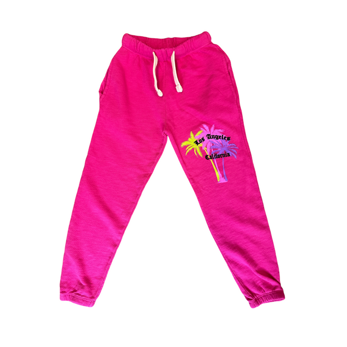 california vintage Palms L.A. W Sweatpants Fushia Fushia