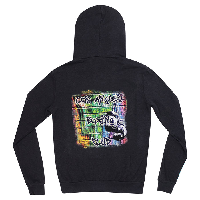 california vintage Streetart Zip Up Hoodie Charcoal