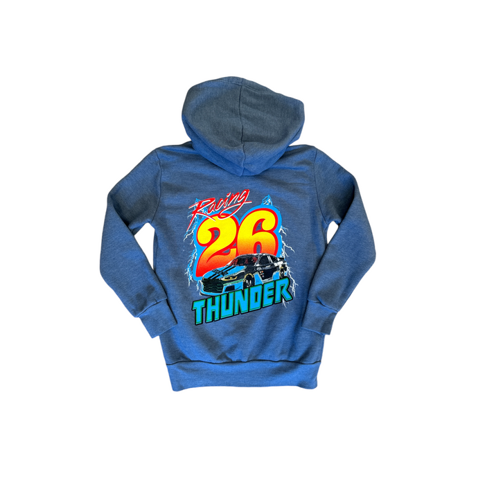 california vintage Thunder Zip Up Hoodie Dusty Blue