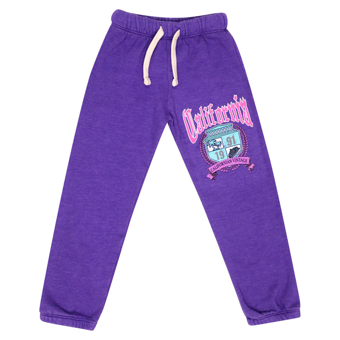 california vintage University Sweatpants Purple Purple