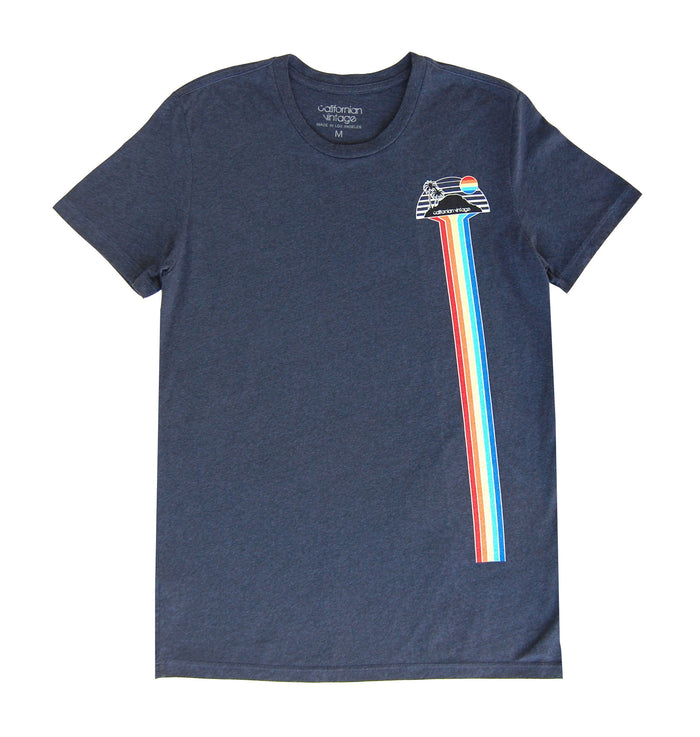 california vintage Waterfall Crew Neck Tee Midnight