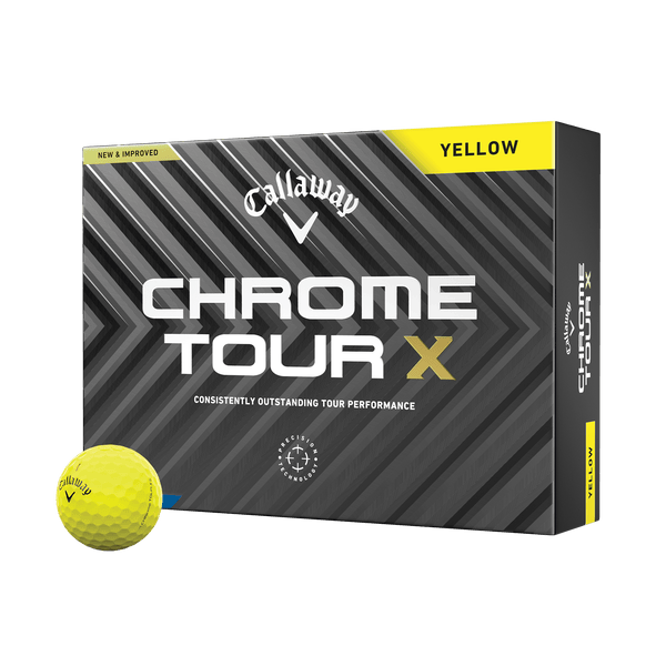 Callaway Golf Chrome Tour X Yellow Golf Balls