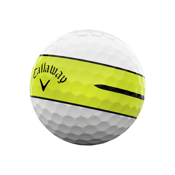 Callaway Golf Chrome Soft 360 Yellow Stripe Golf Balls