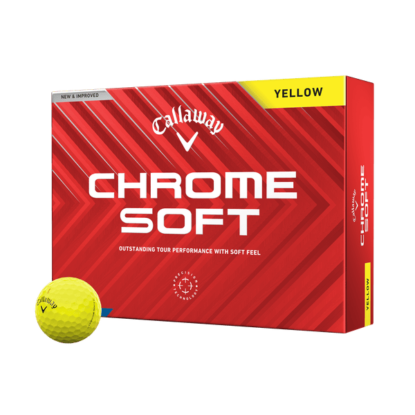 Callaway Golf Chrome Soft Yellow Golf Balls | spr5738636 | spr5738636