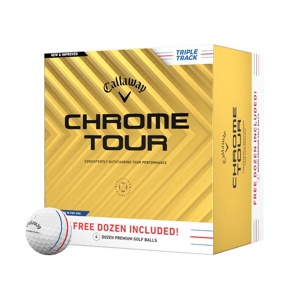 Callaway Golf Chrome Tour Triple Track 4 Dozen Golf Balls