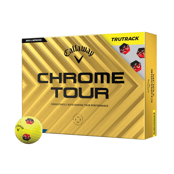 Callaway Golf Chrome Tour TruTrack Yellow Golf Balls