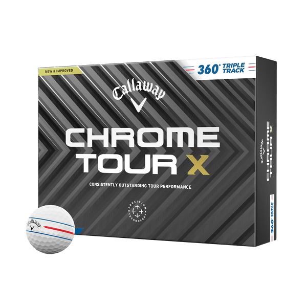 Callaway Golf Chrome Tour X 360 Triple Track Golf Balls