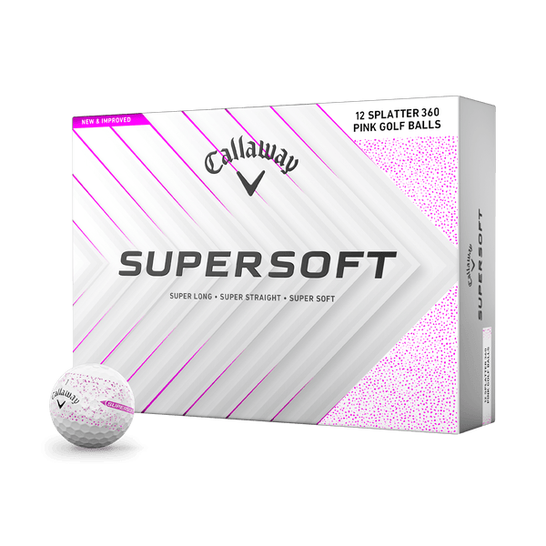 Callaway Golf Supersoft Splatter 360 Pink Golf Balls