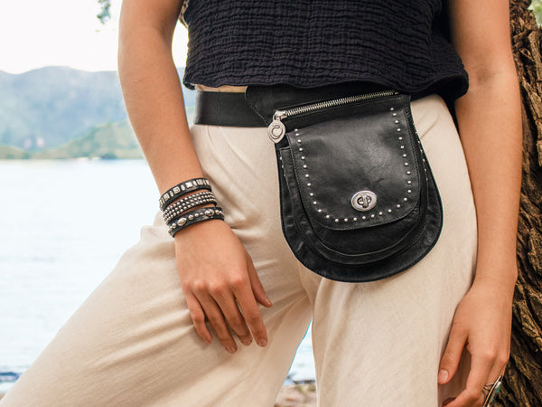 Calleen Cordero Ace .5" Bracelet Gold Mirror W/ Brass Art