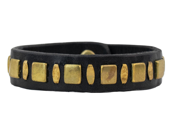 Calleen Cordero Ace .5" Bracelet Gold Mirror W/ Brass Art