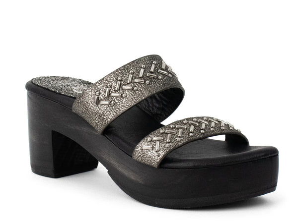 calleen cordero Adella Kiva Heel Puerto Rico Silver w/ Nickel Art