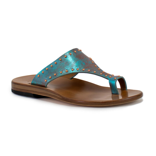 calleen cordero Alpha Sandal Aqua Rust w/ Copper Art