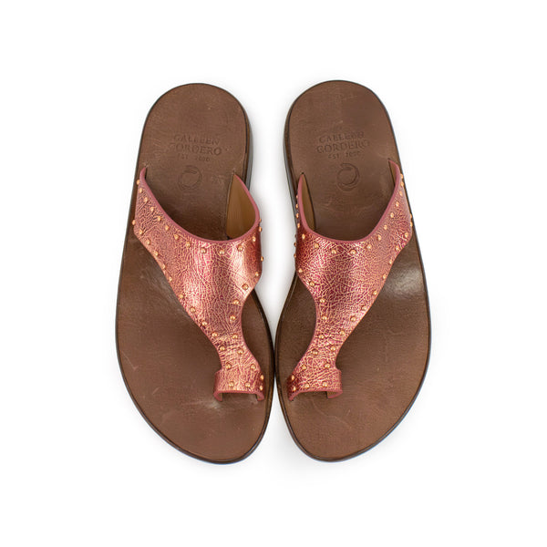 Calleen Cordero Alpha Sandal Rose Metallic W/ Copper Art
