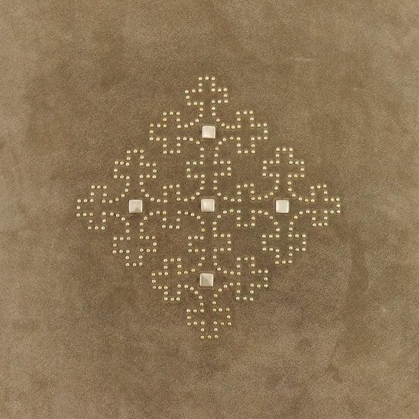 Calleen Cordero Athena 25" X 25" Pillow Case Athena Art - Arena Suede W/ Brass