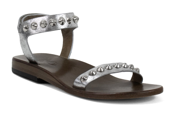 calleen cordero Bardot Sandal Silver Met w/ Nickel Art