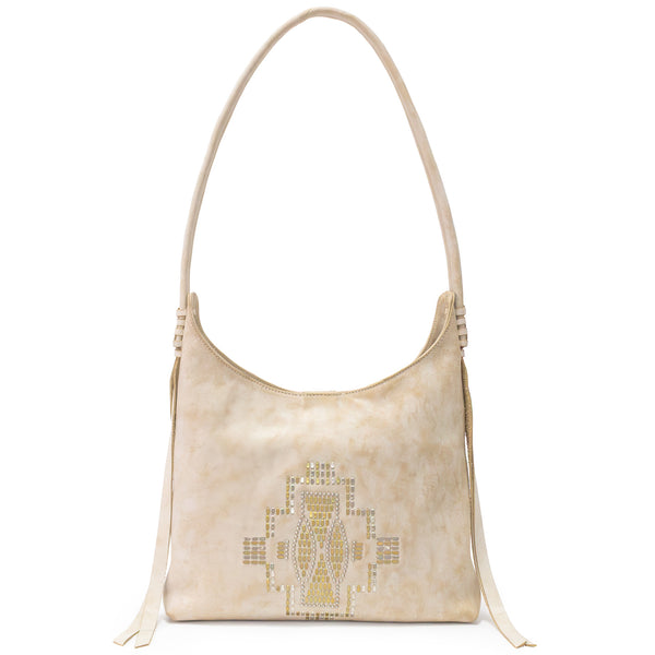 calleen cordero Becca Tribecca Handbag Butter Leather w/ Brass & Nickel Art