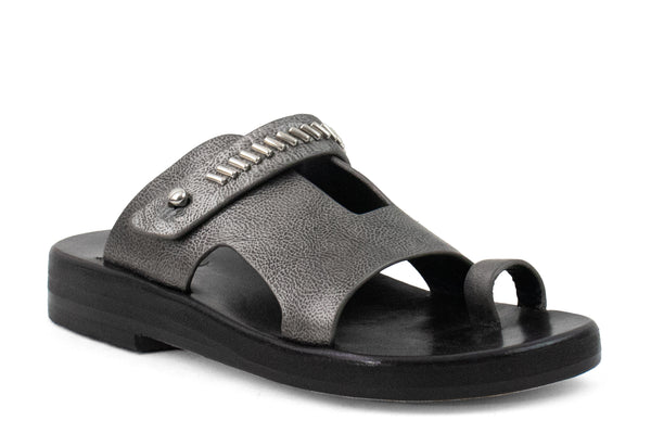 calleen cordero Bowie N-Nita Wedge Sandal Light Neo Silver w/ Nickel Art