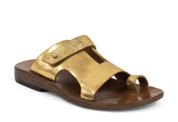 calleen cordero Bowie Sandal Gold Mirror w/ Brass Art