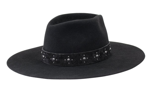 Calleen Cordero Cali Star Hat Black Wool W/ Black Art
