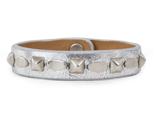 Calleen Cordero Ali .5" Bracelet Black W/ Nickel Art