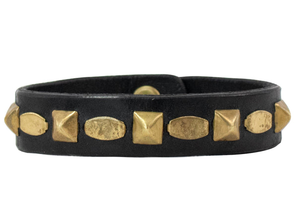 Calleen Cordero Ali .5" Bracelet Black W/ Nickel Art