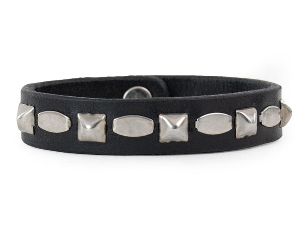 calleen cordero Ali .5" Bracelet Black w/ Nickel Art