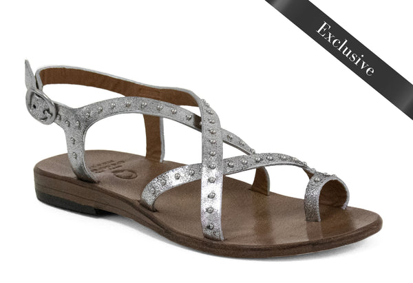 Calleen Cordero Amera Sandal Gold Met W/ Brass Art