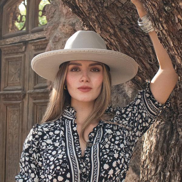 Calleen Cordero Gypsy Hat Cloud Wool W/ Nickel Art