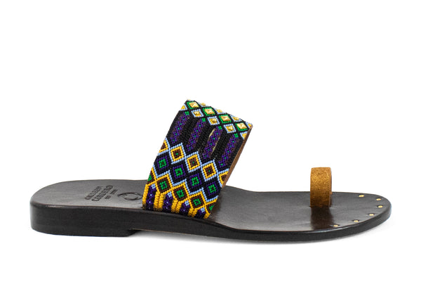 Calleen Cordero Papi Sandal Lunar Gold W/ Brass Art