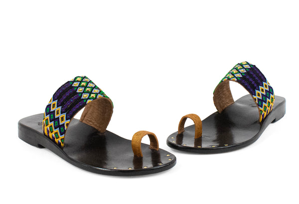 Calleen Cordero Papi Sandal Lunar Gold W/ Brass Art