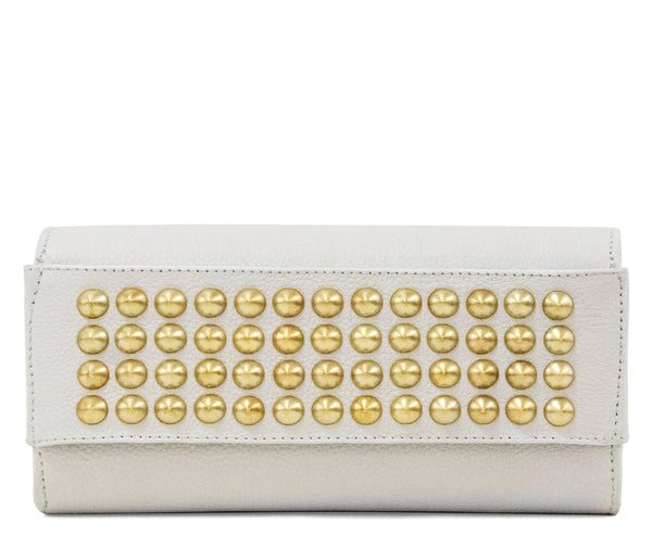 Calleen Cordero Cami Tosa Clutch Black Aniv W/ Nickel Art