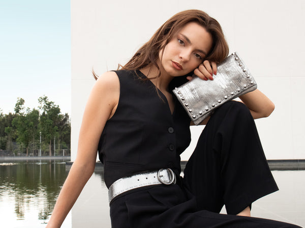 Calleen Cordero Ceci 1.75" Belt Bronze Vision W/ Brass Art